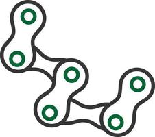 Cycle Chain Line Two Color vector