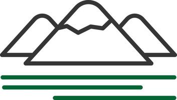 Mountain Line Two Color vector