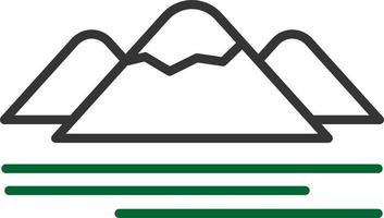 Mountain Line Two Color vector