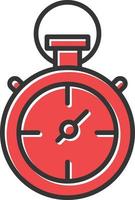 Stopwatch Filled Retro vector