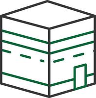 Kaaba Line Two Color vector