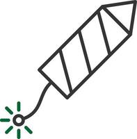Fireworks Line Two Color vector
