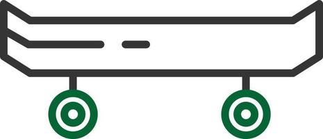 Skate Line Two Color vector