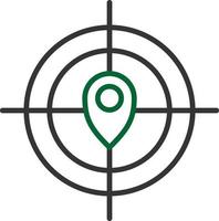 Target Line Two Color vector