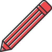 Pencil Filled Icon vector