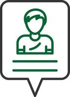 Follower Line Two Color vector