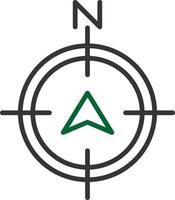 North Line Two Color vector