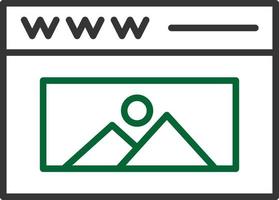 Website Line Two Color vector