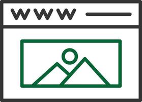 Website Line Two Color vector