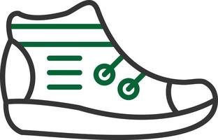 Sneakers Line Two Color vector