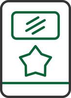 Line Two Colour vector