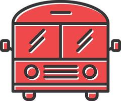 Bus Filled Icon vector