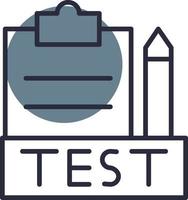 7 - Test Filled Retro vector