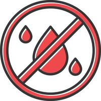 No Liquids Filled Retro vector