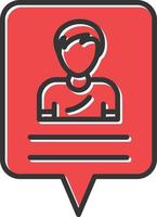 Follower Filled Retro vector