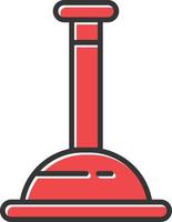 Plunger Filled Retro vector