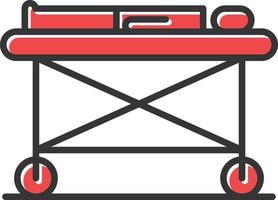 Stretcher Filled Retro vector