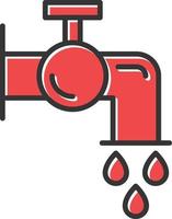 Save Water Filled Retro vector