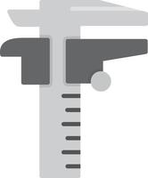 Caliper Flat Greyscale vector