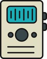 Dictaphone Line Filled vector