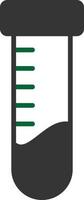 Test Tubes Glyph Two Color vector