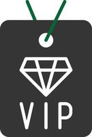 Vip Privilege Glyph Two Color vector