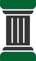 Pillar Glyph Two Color vector