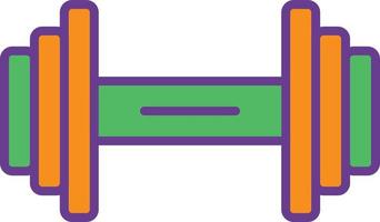 Dumble Line Filled Two Color vector