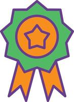 Badge Line Filled Two Color vector