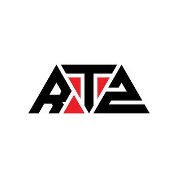 RTZ triangle letter logo design with triangle shape. RTZ triangle logo design monogram. RTZ triangle vector logo template with red color. RTZ triangular logo Simple, Elegant, and Luxurious Logo. RTZ