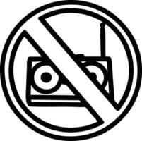 no music icon vector