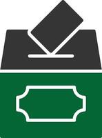 Voting Glyph Two Color vector