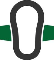 Sanitary Towel Glyph Two Color vector