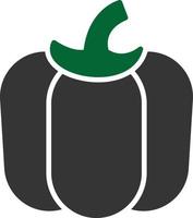 Pepper Glyph Two Color vector