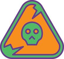 Danger Line Filled Two Color vector