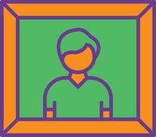 Picture Line Filled Two Color vector