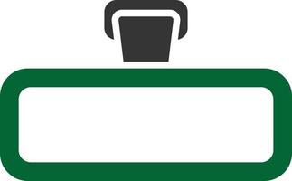 19 - Rear View Mirror Glyph Two Color vector