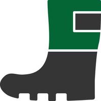 Rain Boots Glyph Two Color vector