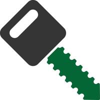 23 - Car Key Glyph Two Color vector