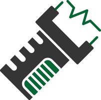 Taser Glyph Two Color vector