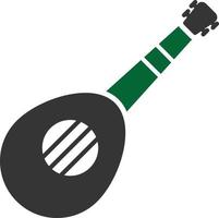 Mandolin Glyph Two Color vector