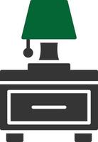 Nightstand Glyph Two Color vector