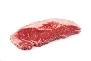 beef sirloin steak on a white background photo