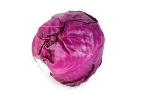 red cabbage on white photo