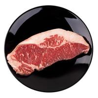 raw beef sirloin steak photo