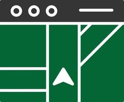 Map Glyph Two Color vector