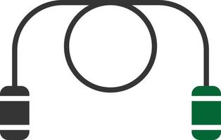 Jumping Rope Glyph Two Color vector