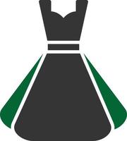 Dress Glyph Two Color vector