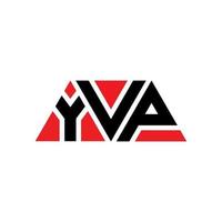 Diseño de logotipo de letra triangular yvp con forma de triángulo. monograma de diseño del logotipo del triángulo yvp. plantilla de logotipo de vector de triángulo yvp con color rojo. logo triangular yvp logo simple, elegante y lujoso. yvp