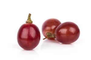 red grape on white background,close up photo